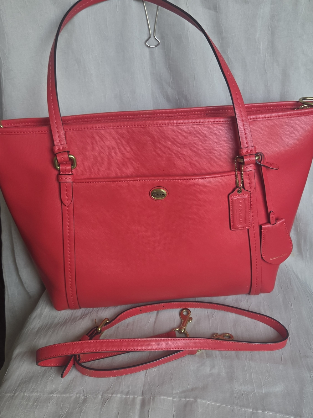 Coach Peyton Leather Pocket Tote